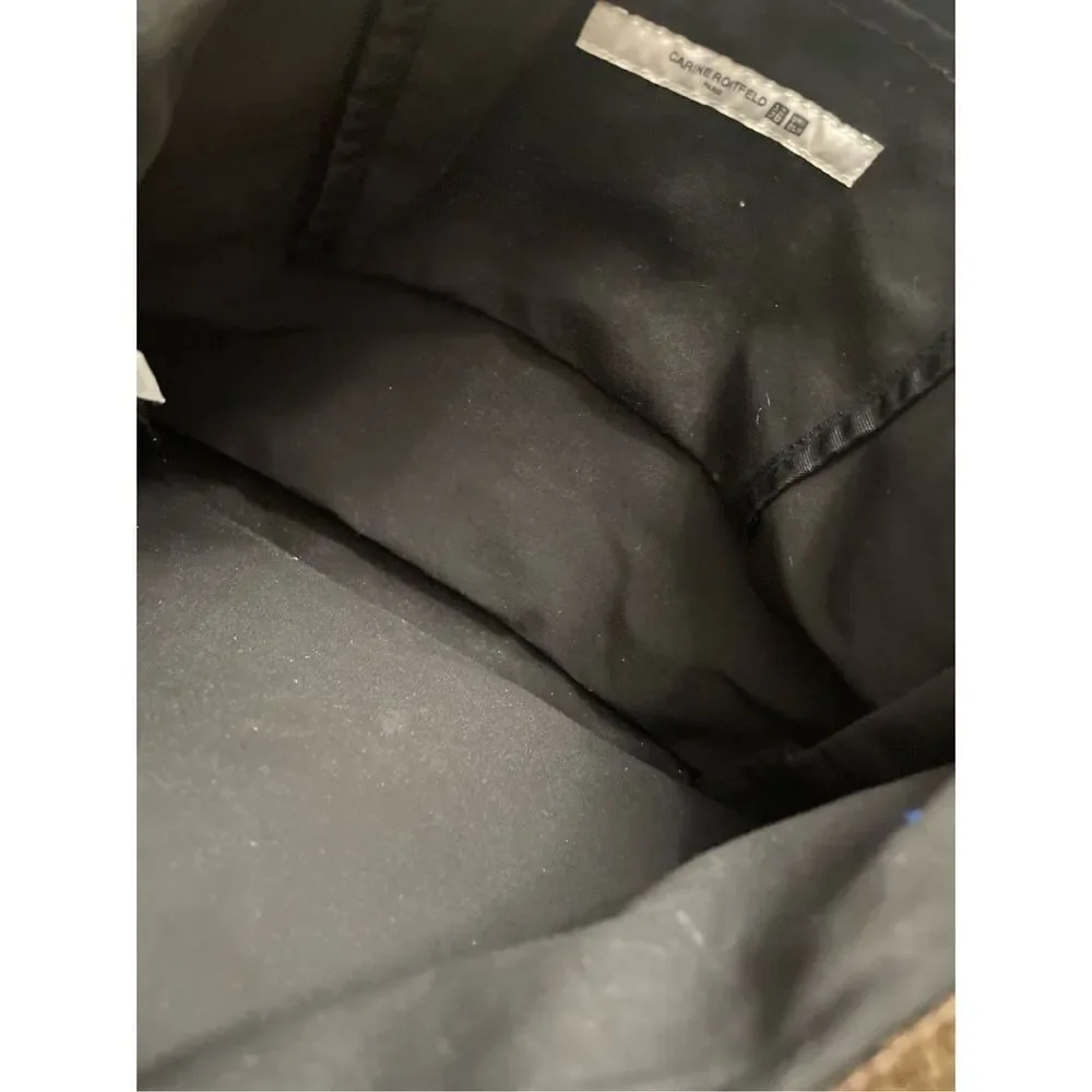 Carine Roitfeld x Uniqlo Brown Faux Snakeskin Tote